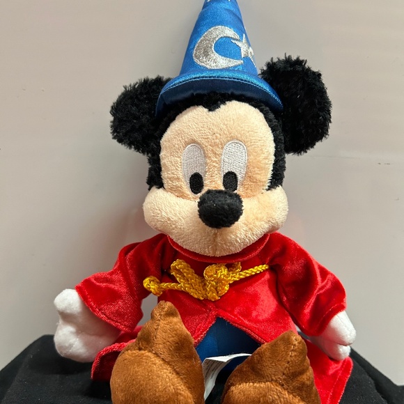 Authentic Original Disney Parks Fantasia MIckey Mouse Sorcerer Plush (Small “14) - Picture 1 of 6